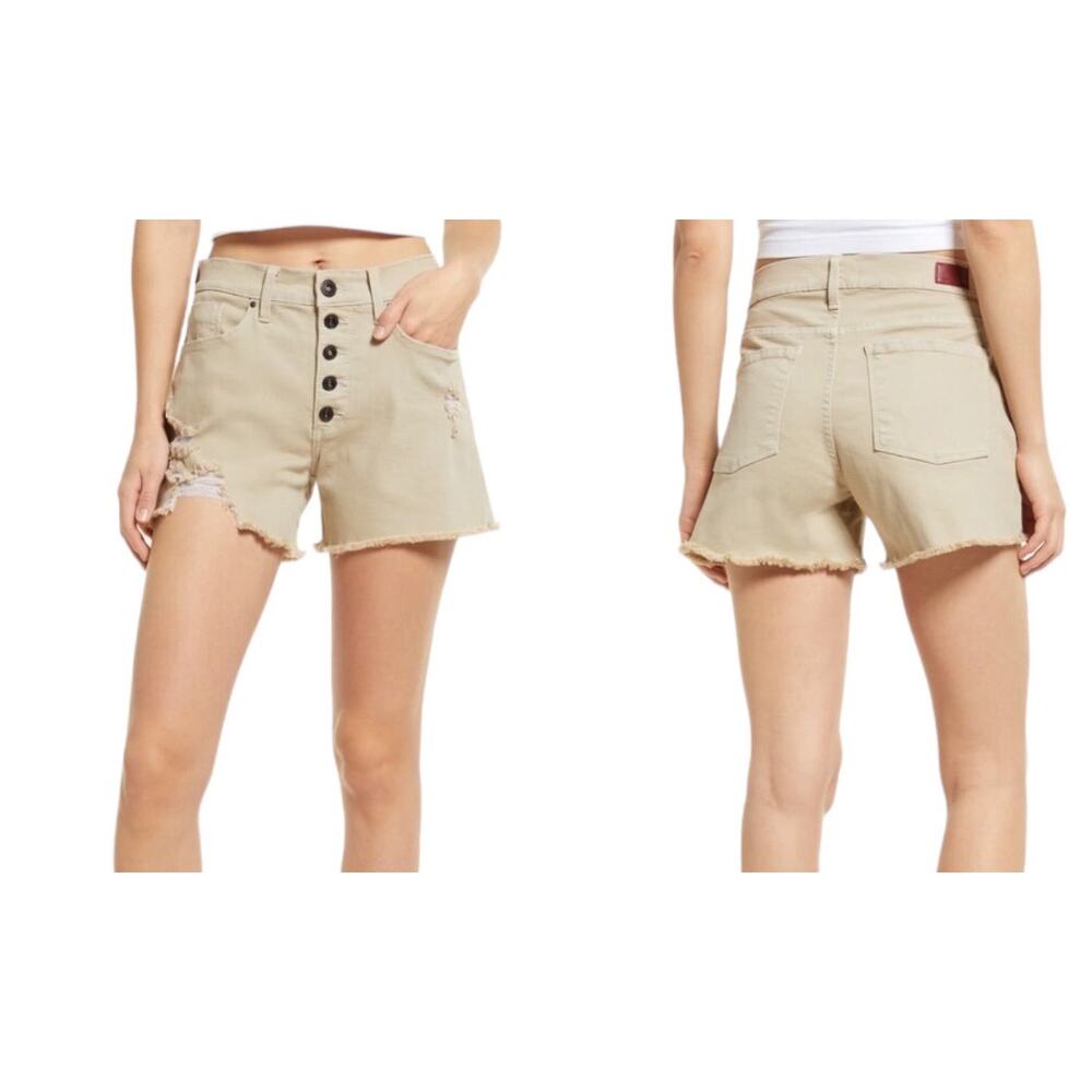 Whetherly shorts Delon high rise long tan 32 14